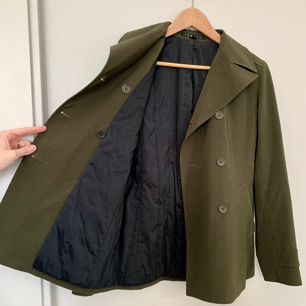 Vintage Theory Pea Coat - XS - Army Green - Excellent Condition